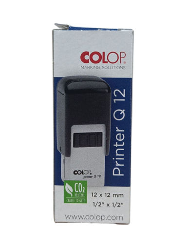 Picture of Office Stamps Blue 12mm Round Colop