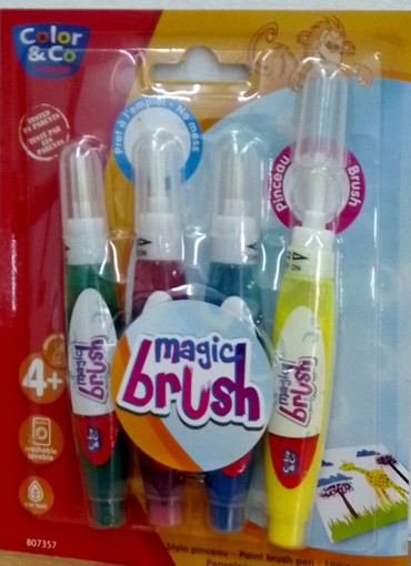 Picture of Paint Brush Pen 4colors Washable 15ml Magic Color&