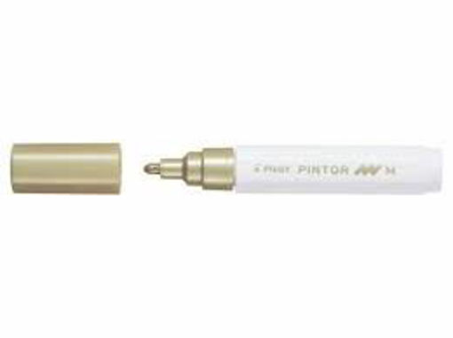 Picture of Paint Marker M Gold 1.4mm All Surfaces Pilot Pinto