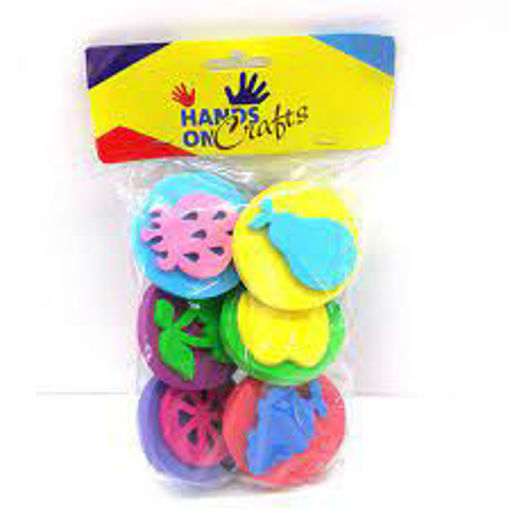 Picture of Paint Sponge (Set of 6) For Kids Hand Craft