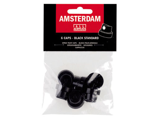 Picture of Painting accessories (Set of 6) Black Caps Amsterd