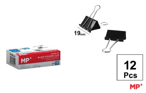 Picture of Binder Clips Black 19mm MP
