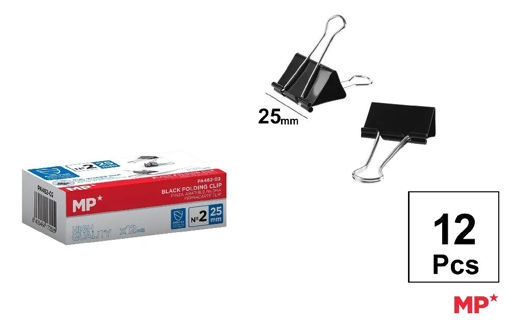 Picture of Binder Clips Black 25mm MP