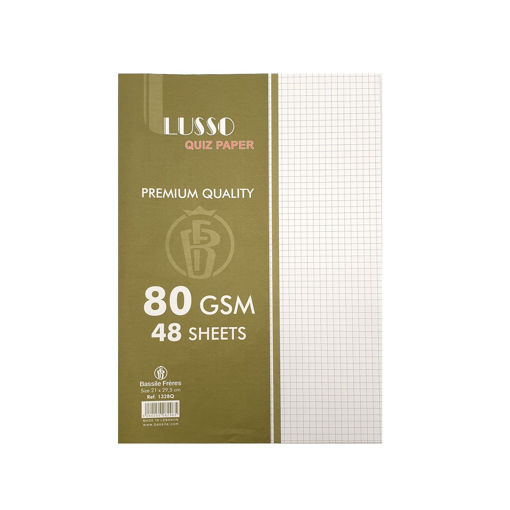 Picture of Paper Quiz A4 48 Sheets White 80gr Quadrilled Luss