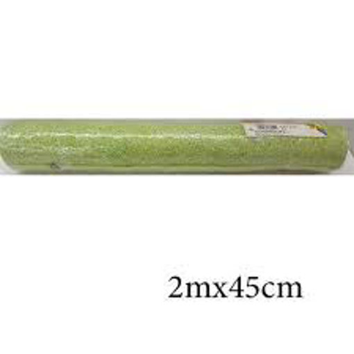 Picture of Sisal Paper 2mx45cm Light Green Glitter Folia