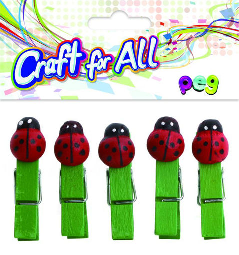 Picture of Pegs 5pcs Ladybug Craft for all