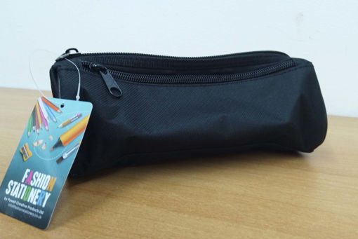 Picture of Pencil Case 2 Compartments Black