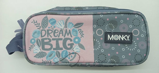 Picture of Pencil Case 3 Comp Monky