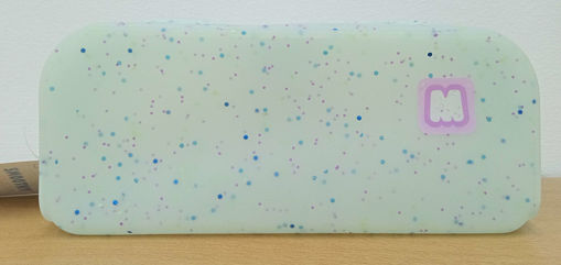 Picture of Pencil Case Silicone Glitter Colors Girls Marshmal