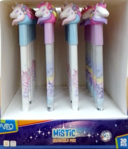 Picture of Erasable Fantasy Pen Blue 0.5mm Unicorn Statovac