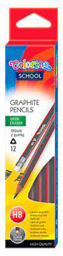 Picture of Pencil Graphit (Set of 12) HB Triangle Colorino