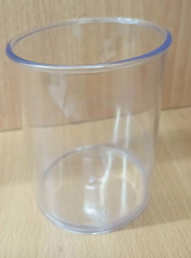 Picture of Pen Holder 7x7x10cm Transparent Plastic