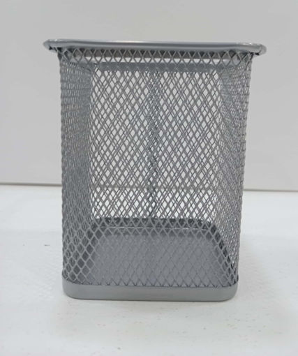 Picture of Pen Holder 8x9cm Silver Metal Tip Top