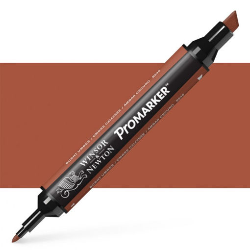 Picture of Permanent Marker Burnt Umber Twin W&NPromarker