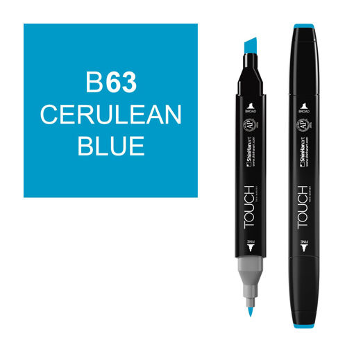 Picture of Permanent Marker Cerulean Blue Twin Touch