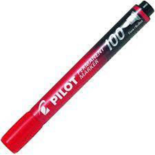 Picture of Permanent Marker Fine Red Round Pilot
