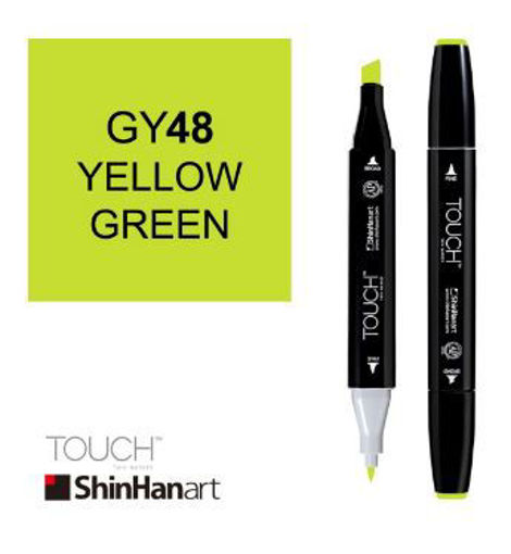 Picture of Permanent Marker Greenish Yellow Twin Touch