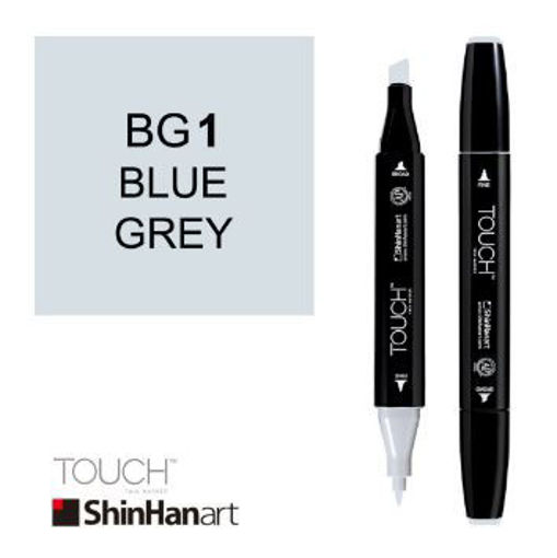 Picture of Permanent Marker Greyish Blue Twin Touch