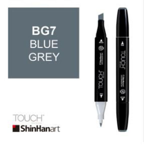 Picture of Permanent Marker Greyish Blue Twin Touch