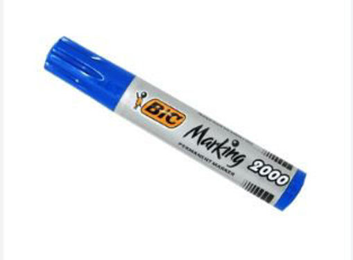 Picture of Permanent Marker Large Blue Round Bic Cristal