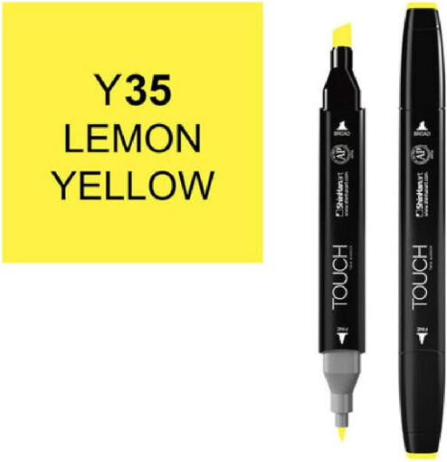 Picture of Permanent Marker Lemon Yellow Twin Touch
