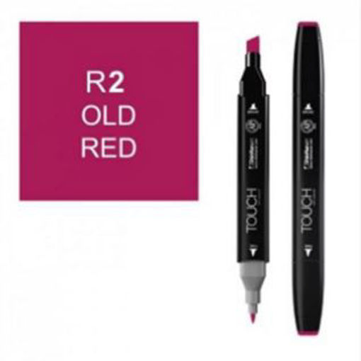 Picture of Permanent Marker Old Red Twin Touch