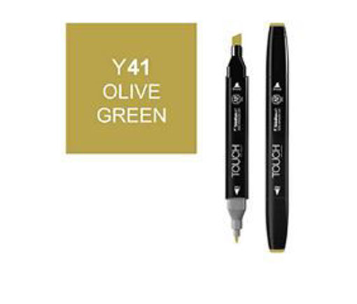 Picture of Permanent Marker Olive Green Twin Touch