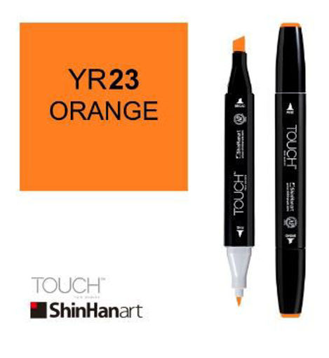 Picture of Permanent Marker Orange Twin Touch