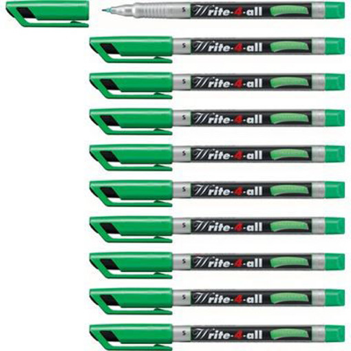 Picture of Permanent Marker S Green Stabilo Write 4 All