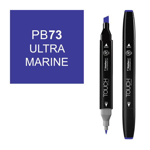 Picture of Permanent Marker Ultramarine Twin Touch