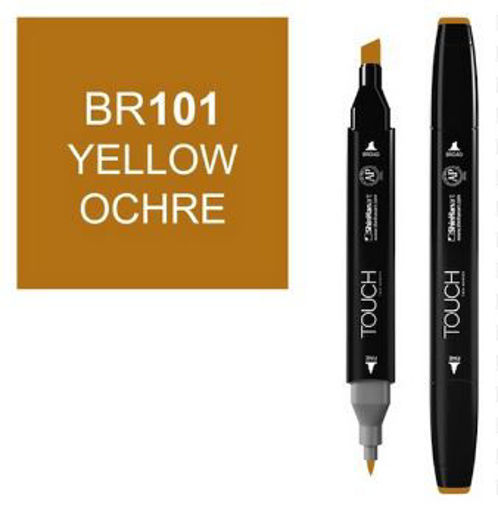 Picture of Permanent Marker Yellow Ochre Twin Touch