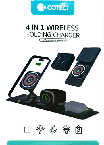 Picture of Phone Charger Stand Black 4 In 1 Coteci