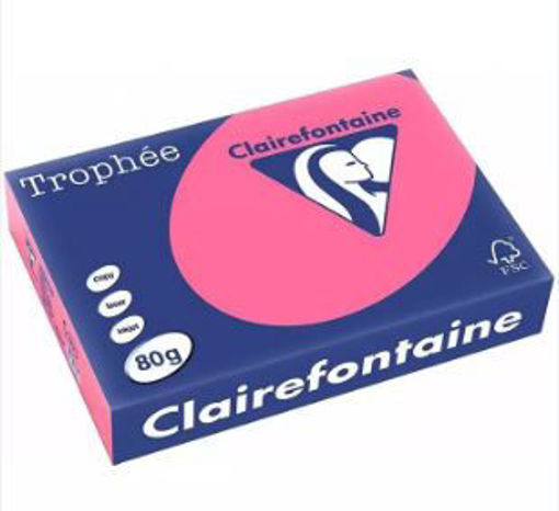Picture of Photocopy Paper A4 500 Sheets Pink 80gr Claire Fon