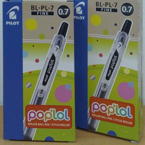 Picture of Retractable Pen Fine Silver 0.7mm Pilot Poplol