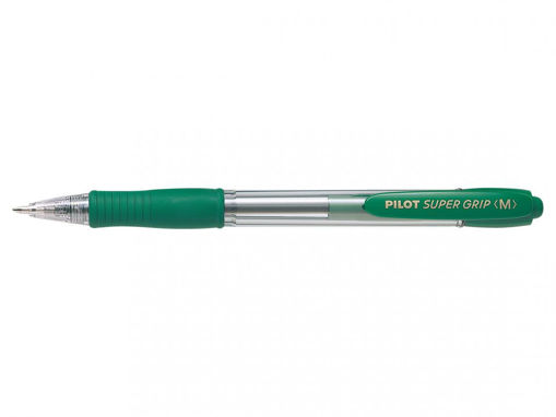 Picture of Pilot Super Grip Retractable Pen M Green