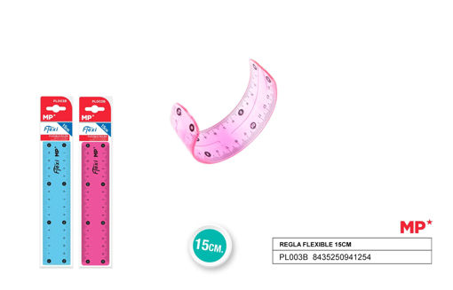 Picture of Plastic Ruler 15cm 2 Colors Flexible MP