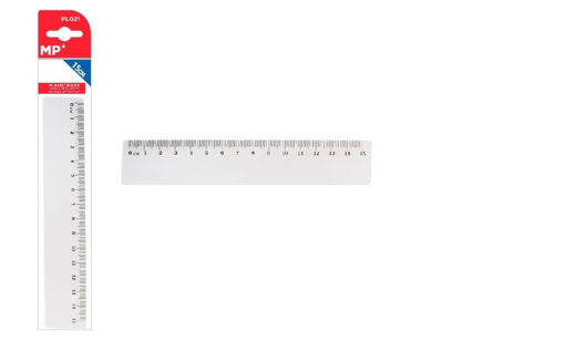 Picture of Plastic Ruler 15cm Transparent MP