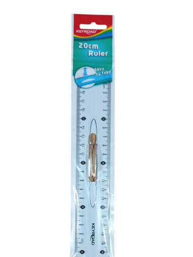 Picture of Plastic Ruler 20cm Transparent Staedtler