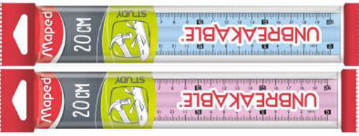 Picture of Plastic Ruler 20cm Unbreakable Maped