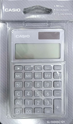 Picture of Pocket Calculator SL-1000SC-GY Grey Casio