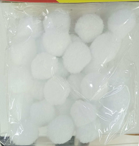 Picture of Pompoms (Set of 30) White Craft for all