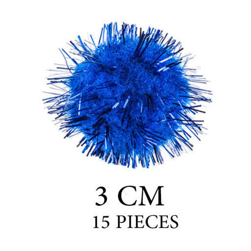 Picture of Pompoms 15Pcs Blue Craft for all