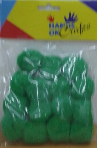 Picture of Pompoms 15Pcs Green 30mm Hand Craft
