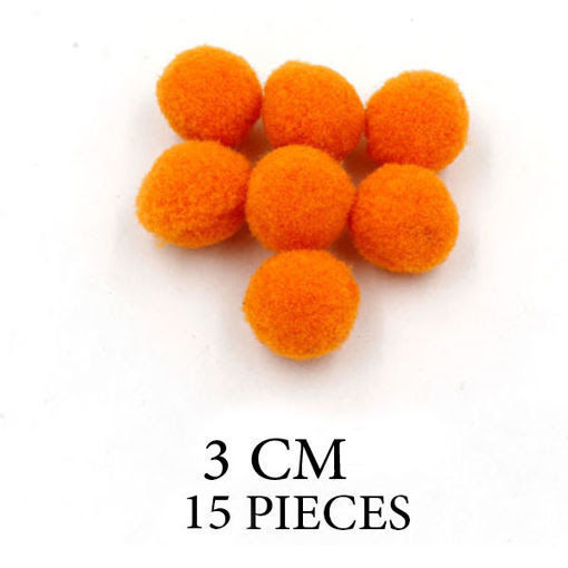 Picture of Pompoms 15Pcs Orange Craft for all