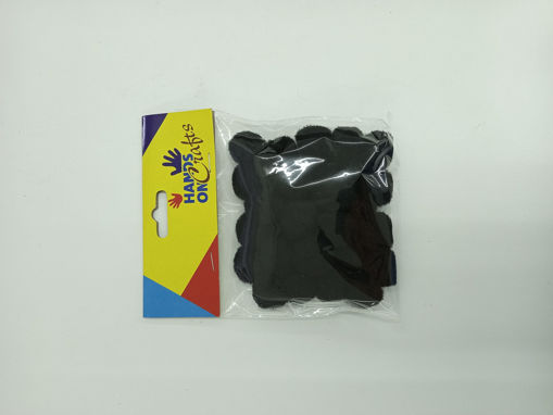 Picture of Pompoms 30pcs Black 25mm Hand Craft