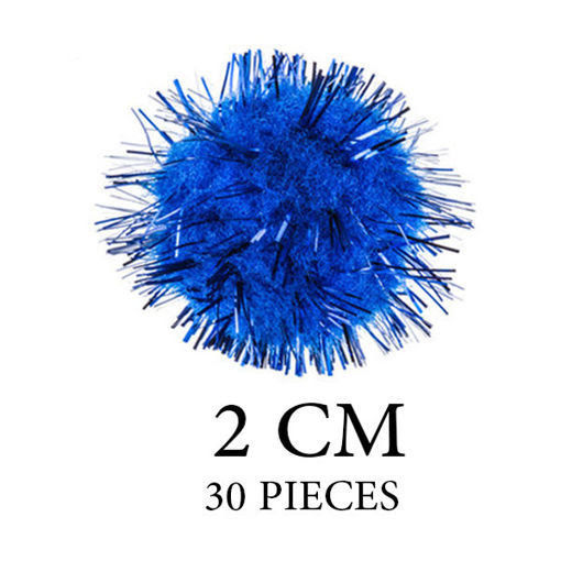 Picture of Pompoms 30pcs Blue Craft for all