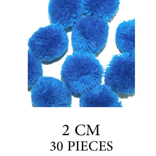 Picture of Pompoms 30pcs Blue Craft for all