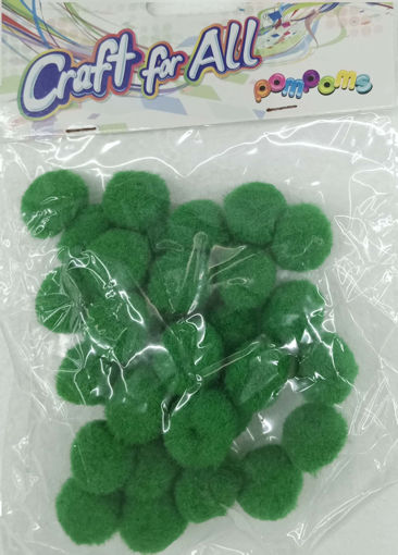 Picture of Pompoms 30pcs Dark Green