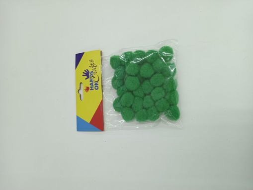 Picture of Pompoms 30pcs Green 20mm Hand Craft
