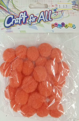 Picture of Pompoms 30pcs Orange Craft for all